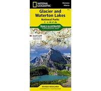 National Geographic Trails Illustrated Map Glacier / Waterton Lakes National Parks: Montana, USA / Alberta, Canada / Gps Compatible