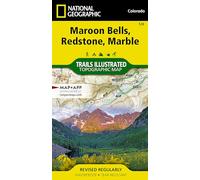 National Geographic – Carte topo Maroon Bells, Redstone, Marble (Colorado)