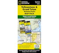 National Geographic – Pack de cartes topographiques Trails Illustrated : Yellowstone & Grand Teton