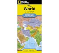 National Geographic World Explorer Map: (folded with flags and facts)