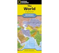 National Geographic World Explorer Map: (folded with flags and facts)