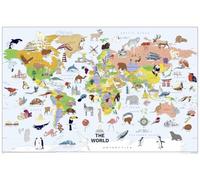 National Geographic World Wall Map - Illustrated (Poster Size: 36 x 24 in) (National Geographic Reference Map)