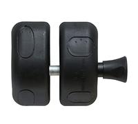 National Hardware MagnaLatch N346-203 Loquet de portail à traction latérale réglable, composants robustes en acier inoxydable, noir, pour portails en métal, bois, vinyle et piscine