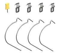 National Hardware N900-009 Kit de quincaillerie murale à faible dommage, plaqué zinc