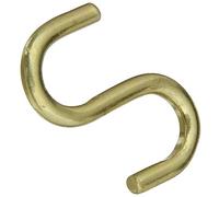 National Hardware V2077 2,5 cm Heavy Open Crochets en S en laiton massif