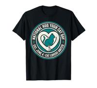 National Hug Your Cat Day 4 Juin Cat Lovers Retro Vintage T-Shirt