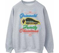 National Lampoon's Christmas Vacation - "Griswold Family" Sweat-shirt pour femme - design de Noël BI2093 (L) (Gris)