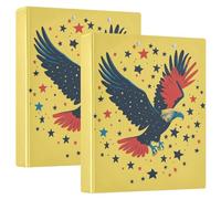 National Memorial Day Bird Reliure pour carnet de notes 3 anneaux avec porte-bloc 1/2 paquets de 200 feuilles