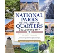 National Parks Commemorative Quarters Collector Map 2010-2021