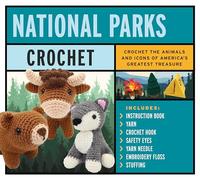 National Parks Crochet Kit: Crochet the Animals and Icons of America's Greatest Treasure - Includes: Instruction Book, 4 Colors of Yarn, Crochet Hook, Safety Eyes, Yarn Needle, Stuffing