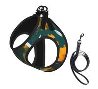 National Parks Ensemble harnais et laisse pour chien Imprimé arbres ensoleillés Gilet réfléchissant réglable pour chiens de petite, moyenne et grande taille