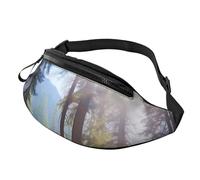 National Parks Sunshine Trees Sac banane pour homme et femme Sac banane tendance pour course à pied Sac à bandoulière étanche avec sangle réglable pour le sport Portefeuille de voyage