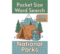 National Parks Word Search: 4 x 6 inches Small Compact Size - Travel Friendly Polish Puzzle Book for Teens Adults and Seniors , With Answers At The Back