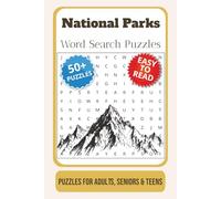 National Parks Word Search Puzzle Book: Word Searches with Easy to Read Print about National Parks, Nature, Outdoors, and More | 6x9 inches, 110 pages ... … Gift for Vacations, Holidays and Free Times