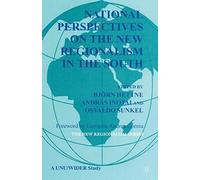 National Perspectives On The New Regionalism In The Third World