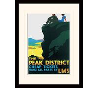 National Railway Museum Affiche encadrée + Passe-Partout - Peak District (Cliff by Ralph Mott)