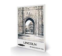 National Railway Museum Impression sur Bois 20 x 29 cm Lincoln (Exchequer Gate by J C Moody)