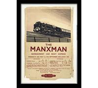 National Railway Museum Isle of Man (The Manxman) 30 x 40 cm Objet Souvenir