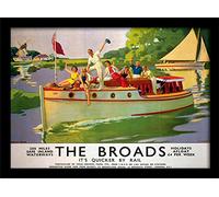 National Railway Museum Norfolk Broads 30 x 40 cm Objet Souvenir