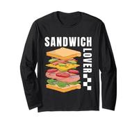 National Sandwich Day Funny Fast Food Lover Ham and Cheese Manche Longue