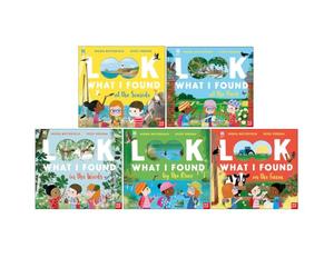 National Trust Look What I Found Series 5 Books Collection Se by Moira Butterfield (Look What I Found at the Seaside, at the Park, in the Woods, by the River & on the Farm)