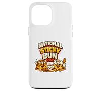 Nationale Sticky Bun Day Cinnamon Cute Roll Bun Kawaii Idée Coque pour iPhone 13 Pro Max