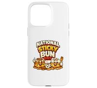 Nationale Sticky Bun Day Cinnamon Cute Roll Bun Kawaii Idée Coque pour iPhone 15 Pro Max