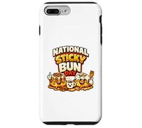 Nationale Sticky Bun Day Cinnamon Cute Roll Bun Kawaii Idée Coque pour iPhone 7 Plus/8 Plus