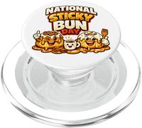 Nationale Sticky Bun Day Cinnamon Cute Roll Bun Kawaii Idée PopSockets PopGrip pour MagSafe