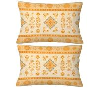 Nationalité Taie Oreiller 40x60 Lot de 2 Coussin Canape, Oreiller Rectangulaire avec Fermeture Eclair Cachée, 2026 Nouveau Velours Housse de Coussin, Décor Salon Chambre Canapé Lit (Bohême) O-473Y