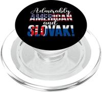 Nationalités Mixtes admirablement américaines et slovaques PopSockets PopGrip pour MagSafe