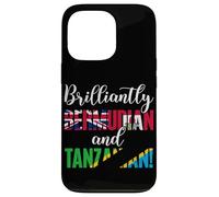 Nationalités Mixtes brillamment bermudiennes et tanzaniennes Coque pour iPhone 13 Pro