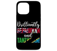 Nationalités Mixtes brillamment bermudiennes et tanzaniennes Coque pour iPhone 13 Pro Max
