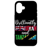 Nationalités Mixtes brillamment bermudiennes et tanzaniennes Coque pour iPhone 16
