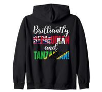 Nationalités Mixtes brillamment bermudiennes et tanzaniennes Sweat à Capuche