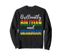 Nationalités Mixtes brillamment boliviennes et ukrainiennes Sweatshirt