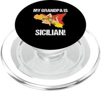 Nationality Pride My Grandpa is Sicilian Country Flag Sicile PopSockets PopGrip pour MagSafe