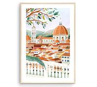 Nationcog Florence Art Prints Santa Maria Del Fiore Cathédrale de Santa Maria Del Fiore, Art mural, cadeau de voyage, affiche de voyage, impression Europe, impression Toscane, pendaison de crémaillère