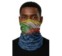 NATIONHEAD Tour de Cou Drapeau - Confort Premium avec Technologie NoseGrip® - Multifonctionnel - Taille Unique - Lycra Indéchirable & Ultra-Respirant - Impression Recto/Verso (Comoros - Comores)