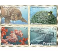 Nations Unies - Genève 588-591 Bloc de Quatre (complète.Edition.) Neuf avec Gomme Originale ** MNH 2008 en Danger Espèce: mer (Timbres pour Les collectionneurs) Eau Animaux