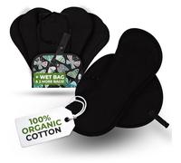 Natissy Protège-Slips Lavables en Coton Bio pour Femme, Lavables, Doux, Respirants, Sans Odeurs et Sans PUL - Pack 7 Taille M - Made in EU