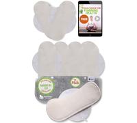 Natissy Protège-Slips Lavables en Coton Bio pour Femme, Lavables, Doux, Respirants, Sans Odeurs et Sans PUL - Pack 7 Taille S - Made in EU