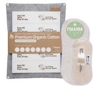 Natissy Protège-Slips Lavables Sans Ailettes en Coton Bio pour Femme, Lavables, Doux, Respirants, Sans Odeurs et Sans PUL - Pack 7 Taille S - Made in EU