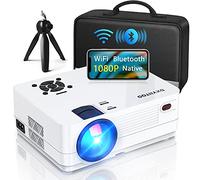 Native 1080P Projector with WiFi and Two-Way Bluetooth, Full HD Movie Projector for Outdoor Movies, 300" Display Projector 4k Home Theater, Compatible with iOS/Android/PC/XBox/PS4/TV Stick/HDMI/USB