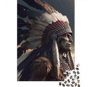 Native American Chief Challenging Adult Jigsaws Angel Visits Joseph in Dream Educational Games Suitable for Decompression & Wall Decor 70x50cm 1000pcs