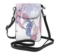 Native American Dream Catcher Women's Pu Leather Crossbody Cell Phone Pouch Funny Phone Bag