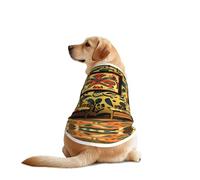 Native American Folk Art Chemise pour chien - Vêtement respirant et rafraîchissant pour grands chiens, protection solaire et confortable pour Golden Retriever, Husky, Alaska, activités de plein air