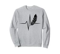 Native American Heartbeat EKG Pulse Indian Feather Sweatshirt