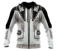 Native American Indian Tribal 3D Imprimé Fermeture Éclair Capuche Femmes Hommes Pullover À Capuche Sweatshirts Casual Veste