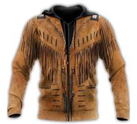 Native American Indian Tribal 3D Imprimé Fermeture Éclair Capuche Femmes Hommes Pullover À Capuche Sweatshirts Casual Veste